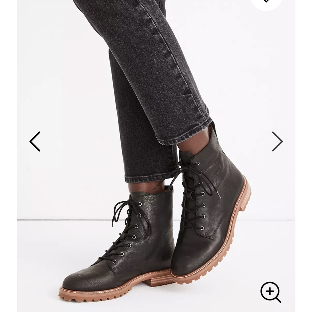 NWOT The Clair Lace-Up Boot in Leather